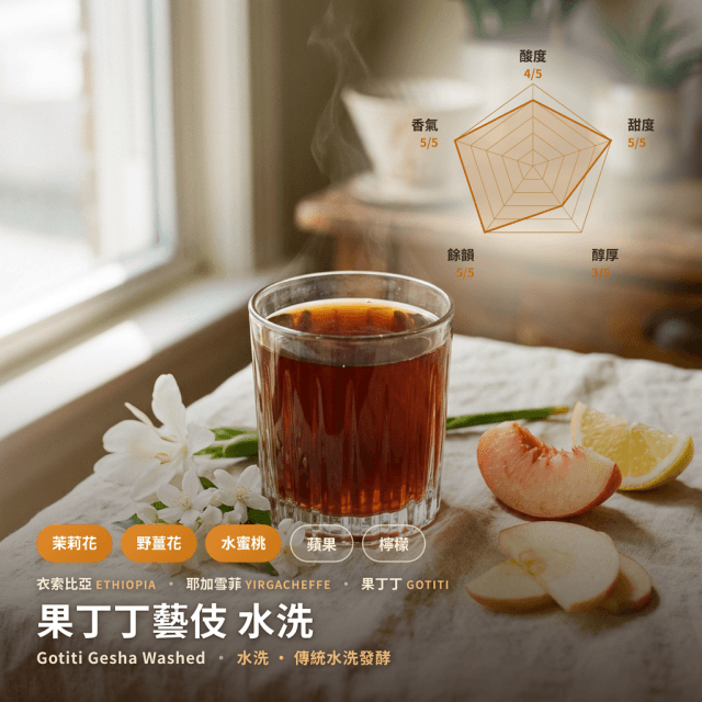 果丁丁藝伎 水洗 G1 耶加雪菲 衣索比亞