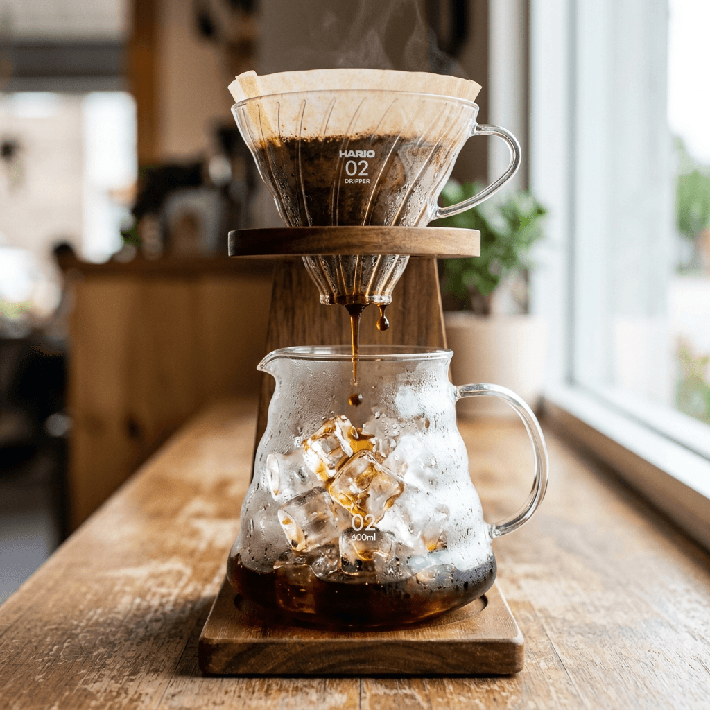 2026 冰手沖咖啡 (Flash Brew) 究極科學:比例、水質與急冷技術的感官解析