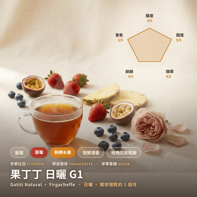 果丁丁 日曬 G1 耶加雪菲